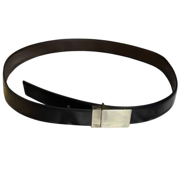 Black & Silver Men's Belt - Picture 2 of 7